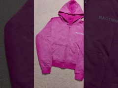 Мужские спортивные костюмы в стиле уличной одежды с кислотной стиркой, мешковатые, на молнии, из 100% хлопчатобумажной ткани