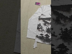 Графическая печать на заказ Крюк Качающая плечо Большой вес Тяжелый вес 100% хлопчатобумажная футболка с длинными рукавами