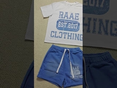 Настройка летней уличной одежды 2 шт. набор костюмы для бегунов 100% хлопка спортивный костюм для мужчин Screen Dtg Print Sho