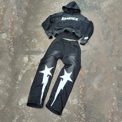 Купить Custom Acid Wash 2 Piece jogger tracksuit спортивные костюмы для мужчин online manufacture