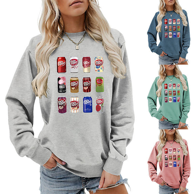 Купить Заказ Y2k графический дизайн напечатанный Fun Crewneck Hoodie для женщин S-6XL или заказный размер online manufacture