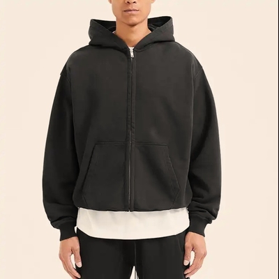 Купить Мужские антипиллинг французские Terry Cotton Streetwear Hoodies с настраиваемыми двойными резинками online manufacture