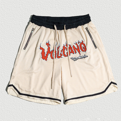 Купить Летний баскетбол Полиэстер Gym Workout Sublimation Zipper Pocket Шорты мужской сетки с замыканием шнуром и шорты длина online manufacture