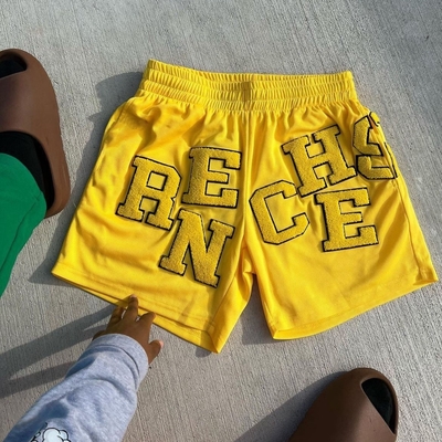 Настройки на заказ Легко дышащие Fit Casual Print Jogger Спорт Гимназия Бег баскетбол Меш шорты для мужчин