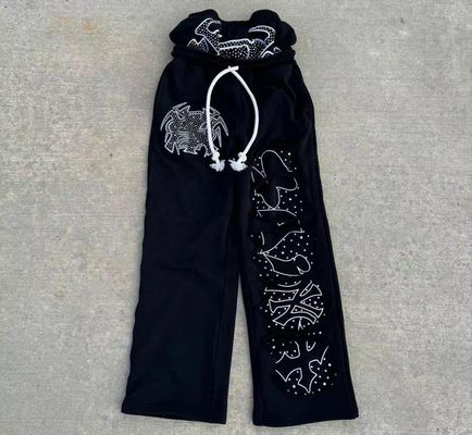 Винтажная кислотная стирка Скорпионная стена Двойная талия Развернутые сумки Шорты 100% хлопка