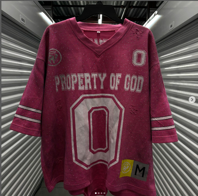 Штрит-обувь на заказ Америка V Neck Boxy Fit T-Shirt Скорбящий винтажный резиновый сверхразмерный спортивный футбол футболка футболка